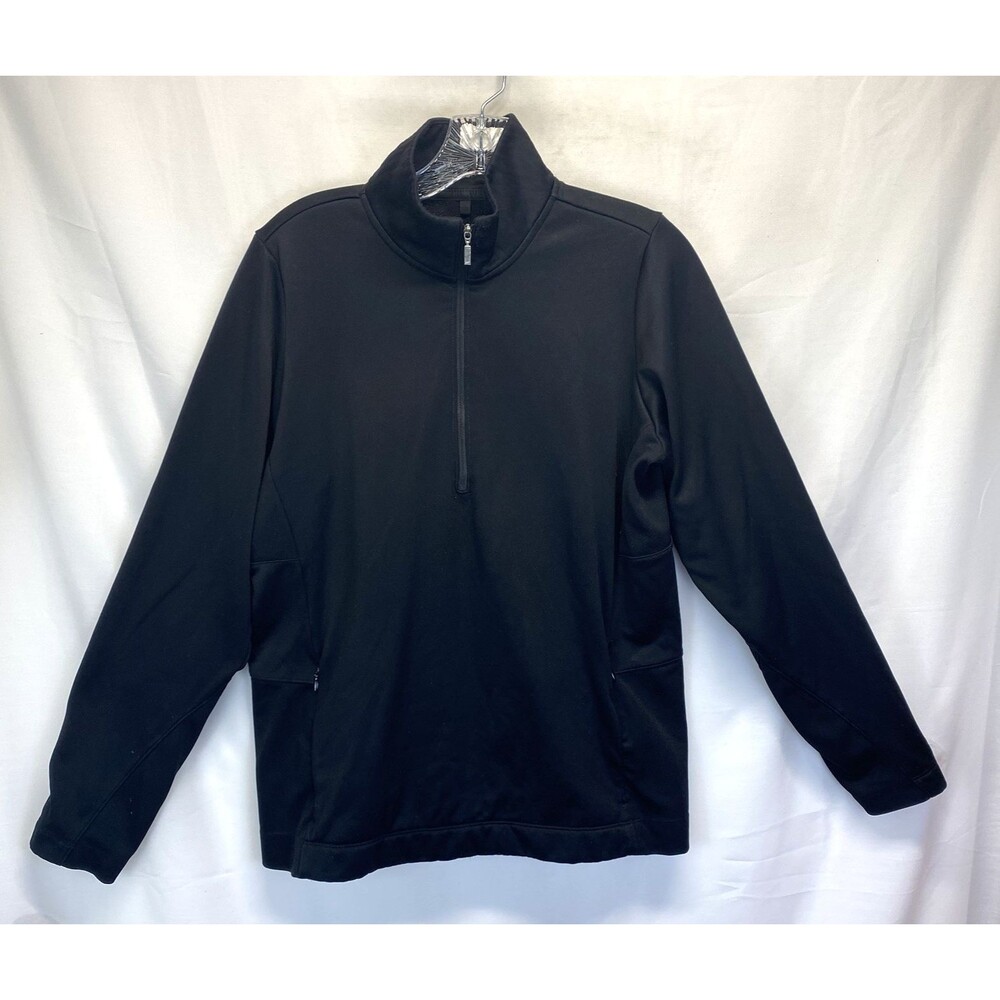 Nike Golf Women's Therma-FIT 1/4 Zip Pullover Poly Jacket Black Large 746706-010